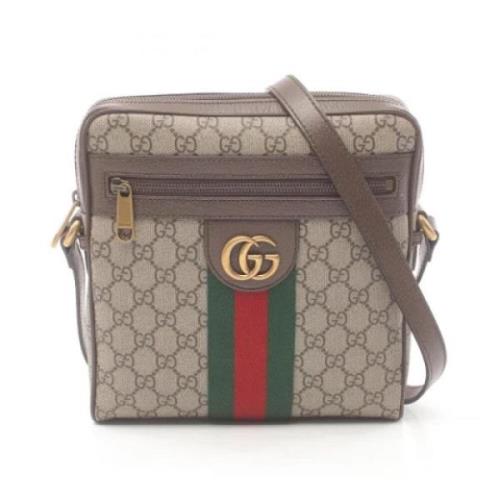 Pre-owned Leather gucci-bags Gucci Vintage , Beige , Dames