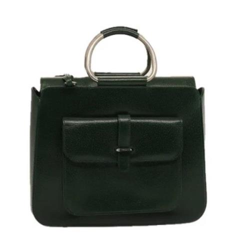 Pre-owned Leather gucci-bags Gucci Vintage , Green , Dames