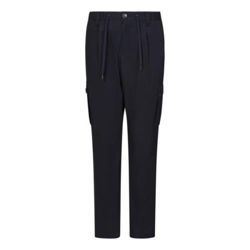 Blauwe Cargo Broek Aw24 Herno , Blue , Heren