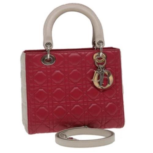 Pre-owned Leather dior-bags Dior Vintage , Red , Dames