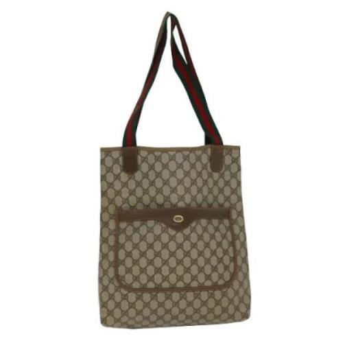 Pre-owned Leather gucci-bags Gucci Vintage , Beige , Dames