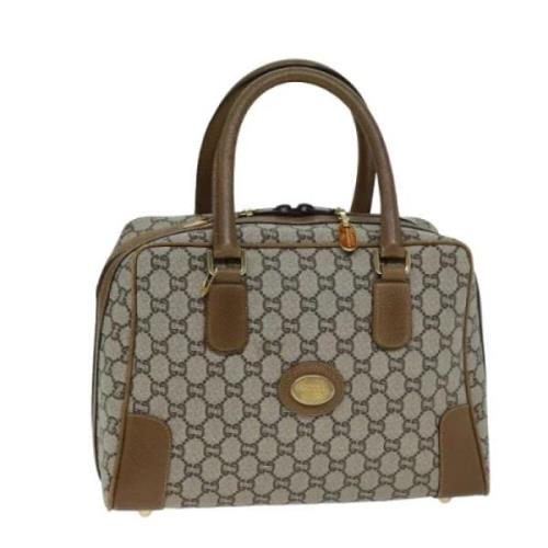 Pre-owned Leather gucci-bags Gucci Vintage , Beige , Dames