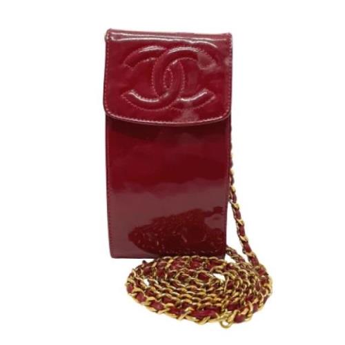 Pre-owned Leather chanel-bags Chanel Vintage , Red , Dames