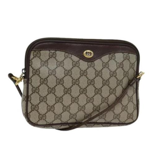 Pre-owned Leather gucci-bags Gucci Vintage , Brown , Dames