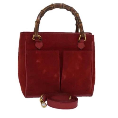 Pre-owned Suede gucci-bags Gucci Vintage , Red , Dames