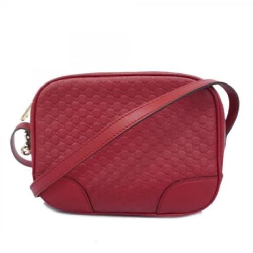 Pre-owned Leather gucci-bags Gucci Vintage , Red , Dames