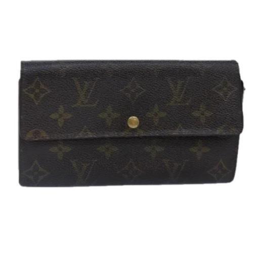 Pre-owned Canvas wallets Louis Vuitton Vintage , Brown , Dames