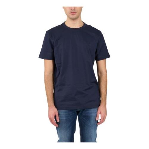 Jersey T-shirt met metalen D Dondup , Blue , Heren