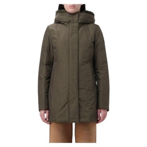 Faux Fur Parka voor vrouwen Woolrich , Green , Dames