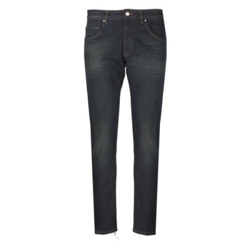 Donkerblauwe Katoenen Jeans met Vijf Zakken Don The Fuller , Blue , He...