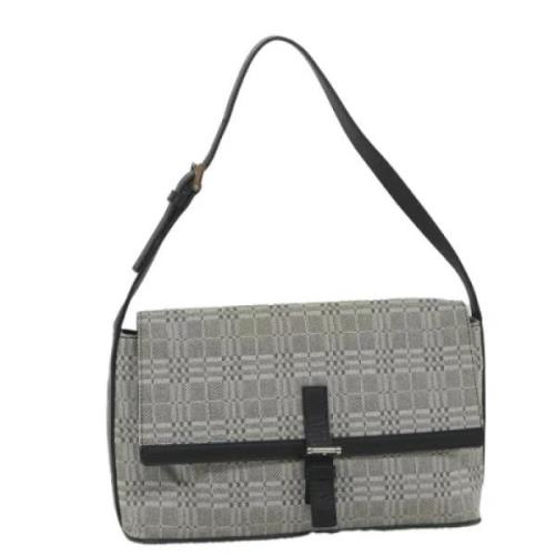 Pre-owned Canvas shoulder-bags Burberry Vintage , Gray , Dames