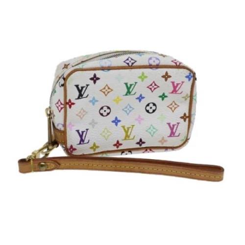 Pre-owned Canvas pouches Louis Vuitton Vintage , White , Dames