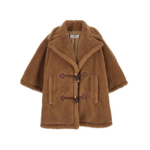 Kameel Teddyjas met leren details Max Mara , Brown , Dames