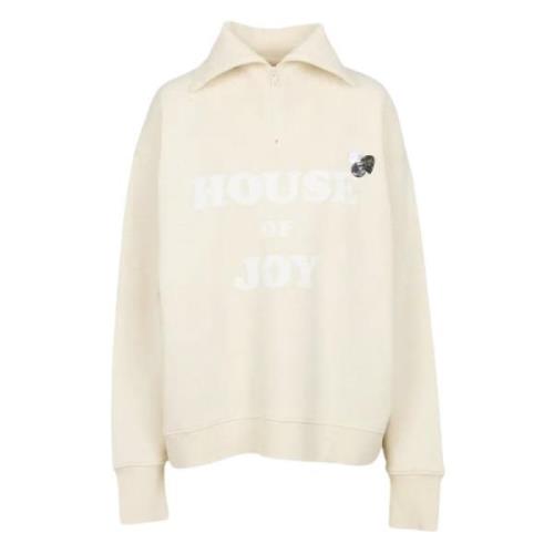 Driver House Sweatshirt Newtone , Beige , Dames