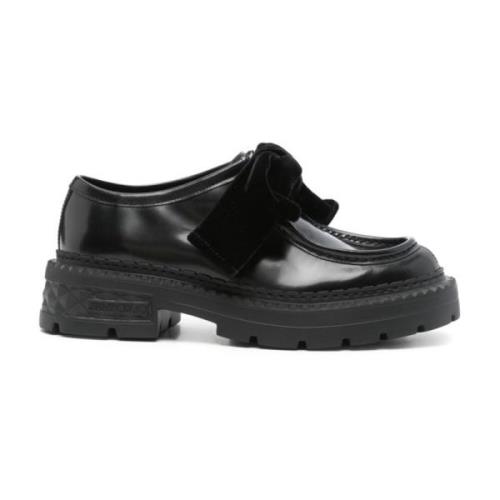 Zwarte Veterschoenen van Leer Jimmy Choo , Black , Dames