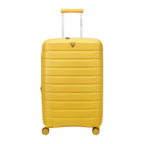 Butterfly Koffers en Trolley Unisex Volwassene Roncato , Yellow , Unis...