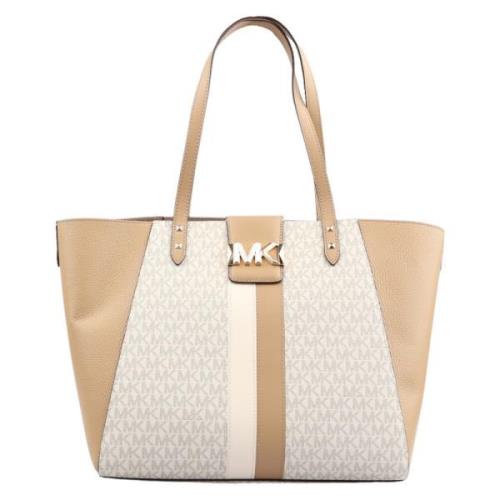 Stijlvolle Karlie Tas van Vinylmix Michael Kors , Beige , Dames