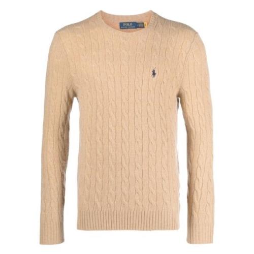 Wol/kasjmier gebreide kleding Ralph Lauren , Beige , Heren