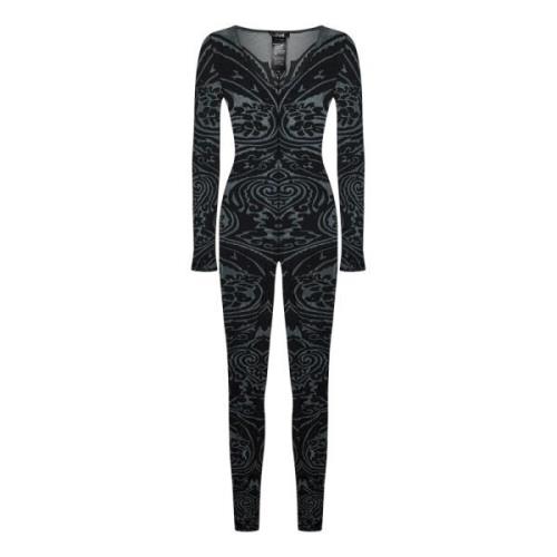 Grijze Paisley Catsuit Overall Jurk Wolford , Multicolor , Dames