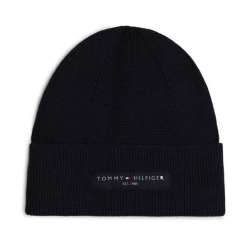 Foundation Katoenen Beanie Muts Tommy Hilfiger , Blue , Heren