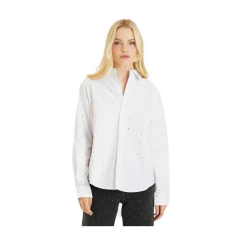 Shirt met strass details Alma EN Pena , White , Dames