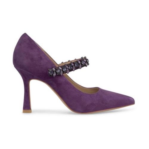 Hoge hak schoen met strass Alma EN Pena , Purple , Dames