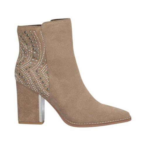 Studded design bootie Alma EN Pena , Beige , Dames