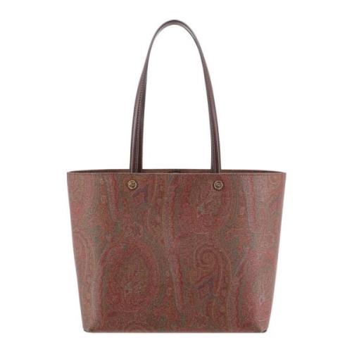 Bruine Schoudertas met Paisley Motief Etro , Brown , Dames