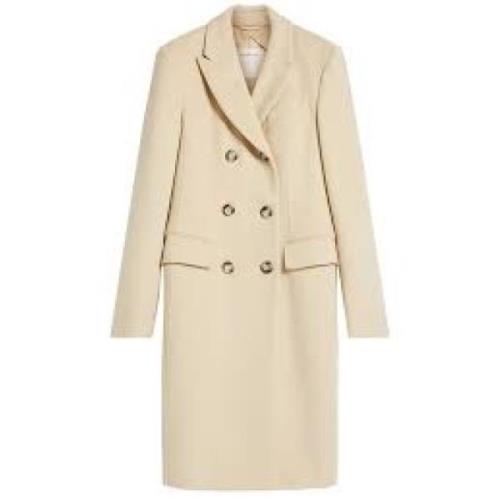 Stijlvolle Winterjas voor Vrouwen Sportmax , Beige , Dames