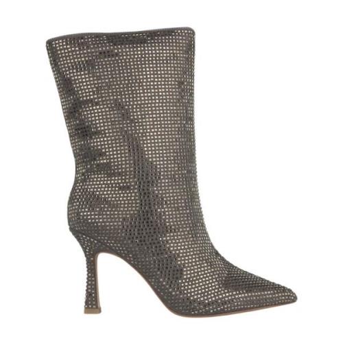 Enkellaars scherpe neus glitter Alma EN Pena , Gray , Dames