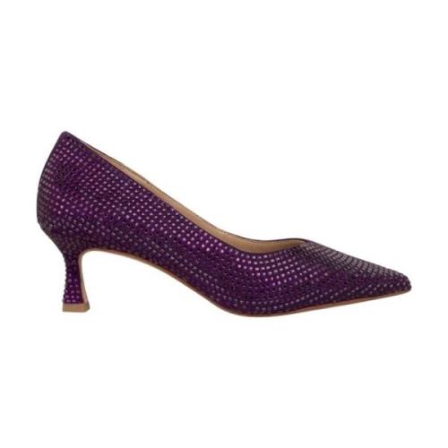 Schoen met strass hiel Alma EN Pena , Purple , Dames