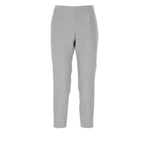 Cropped Trousers Peserico , Gray , Dames