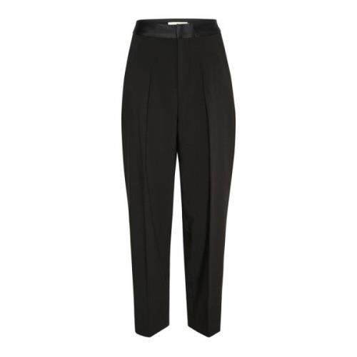 Zwarte Voorplooi Broek Yaeliw Model InWear , Black , Dames