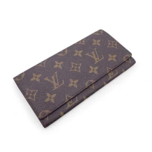 Pre-owned Leather wallets Louis Vuitton Vintage , Brown , Dames