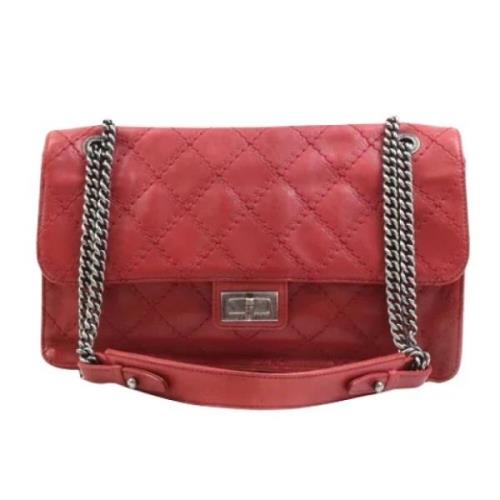 Pre-owned Leather chanel-bags Chanel Vintage , Red , Dames