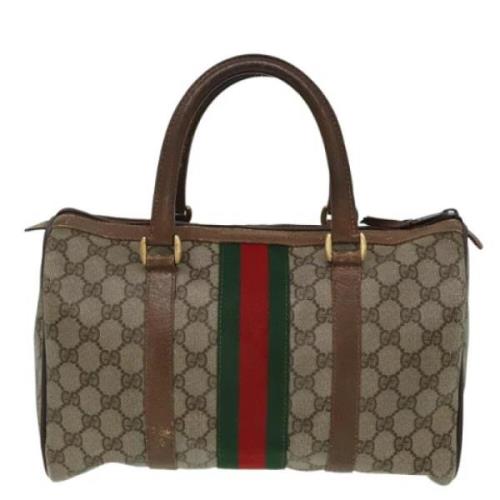 Pre-owned Leather gucci-bags Gucci Vintage , Beige , Dames