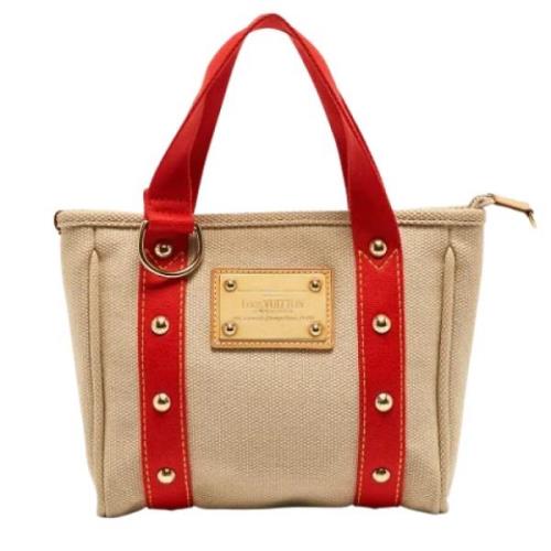 Pre-owned Canvas louis-vuitton-bags Louis Vuitton Vintage , Beige , Da...