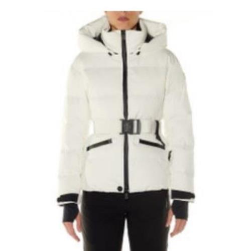 Witte Winterjassen Grenoble Stijl Moncler , White , Dames