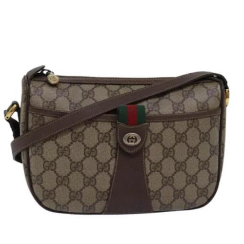 Pre-owned Leather gucci-bags Gucci Vintage , Brown , Dames