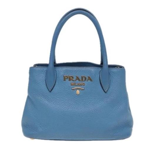 Pre-owned Leather prada-bags Prada Vintage , Blue , Dames