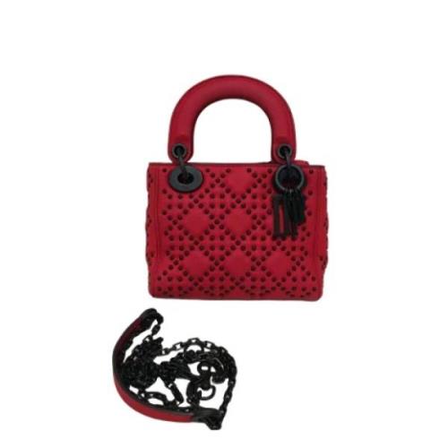 Pre-owned Leather dior-bags Dior Vintage , Red , Dames