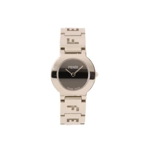 Pre-owned Stainless Steel watches Fendi Vintage , Gray , Dames