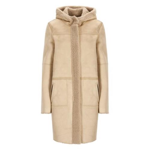 Beige Hoodie met ritssluiting Betta Corradi , Beige , Dames