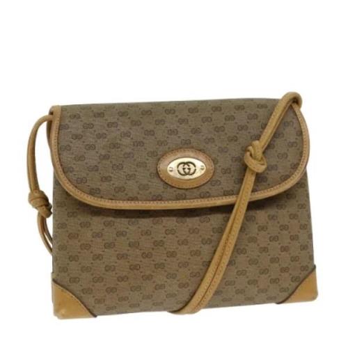 Pre-owned Leather gucci-bags Gucci Vintage , Brown , Dames