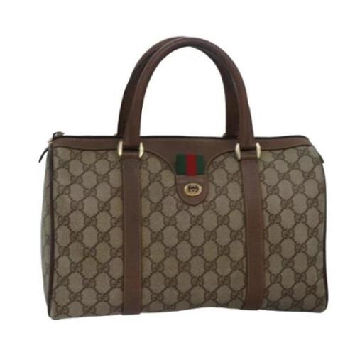 Pre-owned Leather gucci-bags Gucci Vintage , Beige , Dames