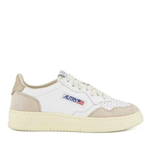 Medalist Low Wit Beige Sneakers Autry , White , Heren