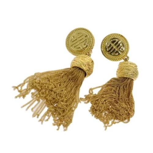 Pre-owned Yellow Gold earrings Givenchy Pre-owned , Yellow , Dames