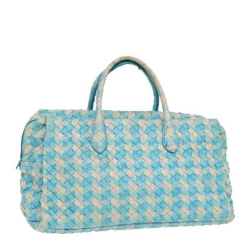 Pre-owned Leather handbags Bottega Veneta Vintage , Blue , Dames