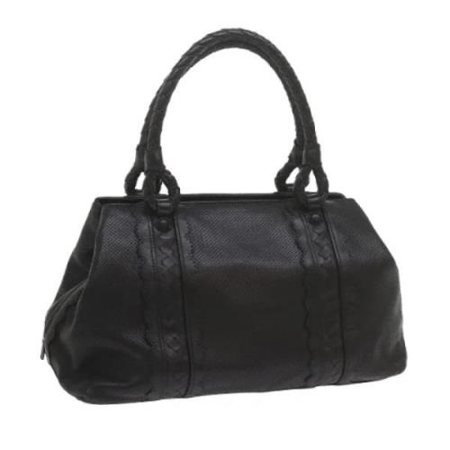 Pre-owned Leather handbags Bottega Veneta Vintage , Black , Dames