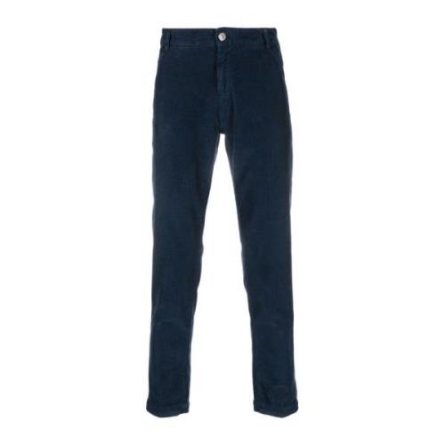 Blauwe Straight Leg Jeans PT Torino , Blue , Heren